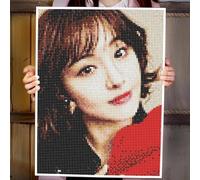 Personalizzato 5D DIY Diamond Painting - Kit Completo Pittura Diamante con Foto Personalizzata - Regalo Perfetto per Decorare la Tua Casa - Dimensioni 40x40cm