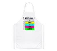 Personalizzato A Freak IN Fogli Chef Grembiule Love Spreadsheet Cucinare