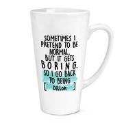 Personalizzato a Volte I Pretend To Be Normale 483ml Large Latte Tazza Introvert