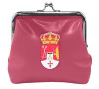 Personalizzato Albacete Provincia Bandiera Donne Carino Coin Purse Cuoio Bacio Blocco Piccolo Sacchetto Portafoglio Della Moneta