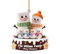 Personalizzato Albero di Natale Appeso Regali di Decorazione di Vacanza Con Nome Bevanda Calda Personalizzata Ritratto Decorazione Acrilico Famiglia Appeso Ornamento Personalizzato Nome E Testo