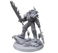 Personalizzato Alpharius Primarch della Legione Alpha personalizzato da W40k Chaos Spacemarines 3D resina miniatura scala ufficiale