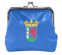 Personalizzato Badajoz Provincia Bandiera Della Moneta Del Titolare Della Borsa Delle Donne In Pelle Bacio Blocco Carta Cambiare