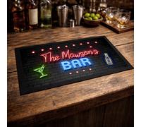 Personalizzato Barrette Runner Tappetino - Sottobicchieri Neon Effetto Casa Pub