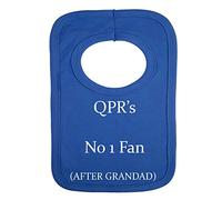 Personalizzato bavaglino - Queens Park rangers- n. 1 ventola - dopo Grandad (no adesivo)-splendidamente ricamato