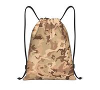 Personalizzato Borsa Coulisse Desert Camo Print Zainetto Fashion Sacchetto Sportivo per Sport Donna Piscina 36X42cm