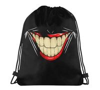 Personalizzato Borsa Sportiva Joker Smile Borse da Palestra con Coulisse Sacca da Ginnast per Regalo, Scuola, Natale