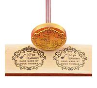 Personalizzato Branding Ferro per Legno,Durevole Pelle Branding Ferro Timbro,Legno Branding Iron Handmade by Design (2,5 cmx2,5 cm)