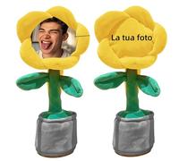 Personalizzato cantare Ballo Parlante Giocattoli，per Bambini 1-12anni sole fiore Musicale giocattolo ，Ripete ciò Che Dici cantare ballare Bambino Giocattolo Regali (carica borsa regalo) (Yellow)