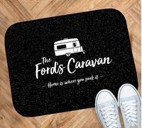 Personalizzato Caravan Tappetino B&w Casa È Dove You Park It 44cm x 32cm