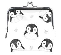 Personalizzato Carino Del Fumetto Pinguini Neri Donne Bianche Carino Della Borsa Della Moneta In