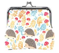 Personalizzato Carino Ricci Foglie Colorate In Pelle Portamonete & Sacchetti Carino Bacio Blocco Soldi Sacchetto Del Cambiamento Ragazze