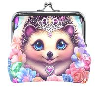 Personalizzato Carino Riccio Blu Floreale Donne Coin Borse & Sacchetti Bacio Blocco Piccolo Sacchetto Portafoglio Della Moneta