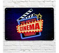 Personalizzato Casa Cinema Camera - Clapper Board Famiglia Metallo A4 Insegna