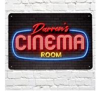 Personalizzato Casa Cinema - Film Camera - Metallo A4 Insegna Placca