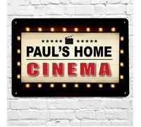Personalizzato Cinema Camera - Casa Metallo A4 Insegna Placca Regalo Film