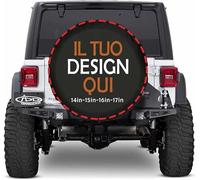 Personalizzato Copriruota di scorta il tuo con Foto personalizzate Testo copri ruota di scorta Proteggi pneumatici universali impermeabili antipolvere adatti a pneumatici per rimorchi RV SUV 17 inch