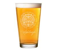 Personalizzato Coronation Emblema King Charles III Pinta Vetro Beer Cider Regalo
