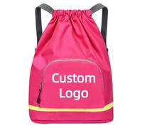 Personalizzato Coulisse Borsa Borsa A Tracolla Uomo Donne Personalizzata Logo Testo Viaggio Zaino Grande Capacità Fitness Sport Borsa Color5,31 * 17 * 42cm