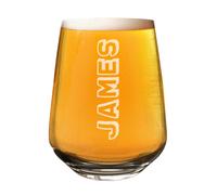 Personalizzato Craft Birra Vino Gin Tumbler Vetro Sideways 2/3 Pinta Papà