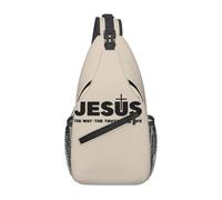 Personalizzato Cristo La Via verità La Vita Borsa A Tracolla, Religione Croce Fede Croce Petto Zaino A Spalla Zaino