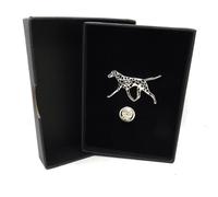 Personalizzato Dalmata Cane Regalo Cravatta Spilla per Bavero IN Argento Piastra