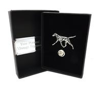 Personalizzato Dalmata Cane Regalo Cravatta Spilla per Bavero IN Argento Piastra