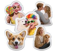Personalizzato Divertente 3D Doppio Lato Peluche Riempito Cuscino, Personalizzato Divertente Cuscino con Animale Domestico/Immagine/Persone per Coppie Compleanno, Natale, Regalo di San Valentino