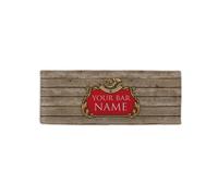 Personalizzato Effetto Legno Birra Etichetta Design Microfibra Barra Asciugamano