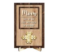 Personalizzato Fathers Day Dad Famiglia Puzzle Segno Placca, Personalizzato Legno Daddy Puzzle Regalo, Personalizzato Dadhers Day Daddy Daddy Nonno Papa Regalo