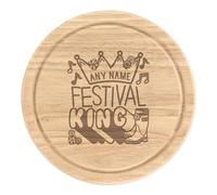 Personalizzato Festival King Rotondo Tagliare Tagliere per Formaggio Divertente