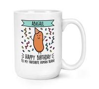 Personalizzato Happy Birthday Banner To My Favorito Umano Bean 426ml Large Tazza