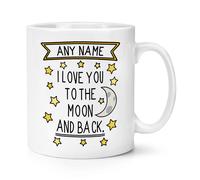 Personalizzato i Love You To The Moon And Back 284ml Tazza Valentines Day Moglie