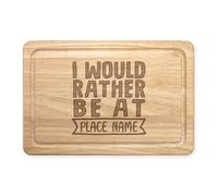 Personalizzato I Would Rather Essere At Nome Festival Rettangolare Tagliere