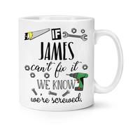 Personalizzato If Nome Can'T Fix It We'Re Avvitato 284ml Tazza Papà Fai da Te