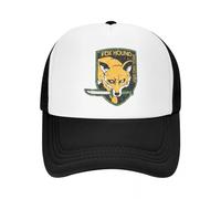 Personalizzato in Metallo Gear Solid Fox Hound Trucker Cappello Uomo Donna Regolabile Videogioco per Adulti Berretto da Baseball Outdoor Dad Hat