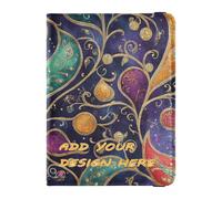 Personalizzato In Pelle Passaporto Titolare Della Copertura Del Raccoglitore Paisley Gem Colore Blu Navy personalizzato Passaporto Portafoglio Documento Organizzatore Accessori Supporto Ultra, Colore