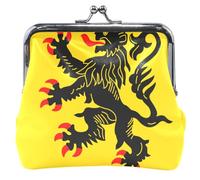 Personalizzato In Pelle Portamonete Delle Donne Nord Pas de Calais Bandiera Bacio Blocco Carta Cambiare Portafoglio Borsa, Bandiera Nord-Passo di Calais, classico