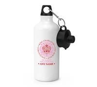 Personalizzato Incoronazione Emblema Rosa King Carlo III SPORTS Bottiglia Regalo