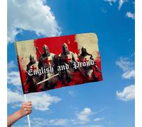 Personalizzato Inghilterra Crusaders Bandiera Con Manica - 4 Taglie Disponibili