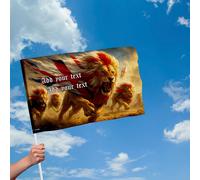 Personalizzato Inghilterra Leoni Bandiera Con Manica - 4 Taglie Disponibili -