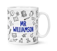 Personalizzato Insegnante Schizzo Motivo 284ml Tazza Regalo Migliore Bellissimo