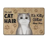 Personalizzato It'S Not Cat Hair It'S Kitty Glitter, Per Gli Amanti Dei Gatti Tappeti D'Ingresso Confortevole Tappeto Ingresso Casa Zerbino Di Benvenuto Per Interno Balcone Terrazzo 40X60Cm