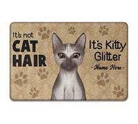 Personalizzato It'S Not Cat Hair It'S Kitty Glitter, Per Gli Amanti Dei Gatti Tappeti D'Ingresso Resistente Tappetino Da Bagno Tappeto Ingresso Casa Per Balcone Terrazzo Interno 40X60Cm