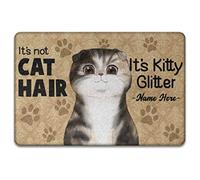 Personalizzato It'S Not Cat Hair It'S Kitty Glitter, Per Gli Amanti Dei Gatti Tappetini Porta Dingresso Resistente Tappeto Ingresso Casa Antisporco Tappetino Da Bagno Per Interno Balcone 40X60Cm
