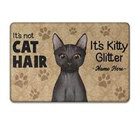 Personalizzato It'S Not Cat Hair It'S Kitty Glitter, Per Gli Amanti Dei Gatti Tappetini Porta Dingresso Antisporco Tappeti D'Ingresso Resistente Tappetino Da Bagno Per Balcone Terrazzo 40X60Cm