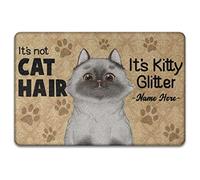 Personalizzato It'S Not Cat Hair It'S Kitty Glitter, Per Gli Amanti Dei Gatti Tappetini Porta Dingresso Lavabile Tappetino Da Bagno Divertenti Zerbino Di Benvenuto Per Balcone Interno 40X60Cm