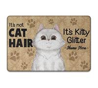 Personalizzato It'S Not Cat Hair It'S Kitty Glitter, Per Gli Amanti Dei Gatti Tappeto Ingresso Casa Antisporco Tappeti D'Ingresso Tappetino Da Bagno Per Interno Balcone Terrazzo 40X60Cm