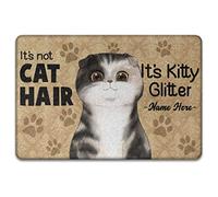 Personalizzato It'S Not Cat Hair It'S Kitty Glitter, Per Gli Amanti Dei Gatti Tappeto Ingresso Casa Antisporco Tappeti D'Ingresso Resistente Tappetino Da Bagno Per Balcone Soggiorno 40X60Cm