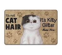 Personalizzato It'S Not Cat Hair It'S Kitty Glitter, Per Gli Amanti Dei Gatti Tappeto Ingresso Casa Antisporco Tappeti D'Ingresso Resistente Tappetino Da Bagno Per Terrazzo Interno 40X60Cm